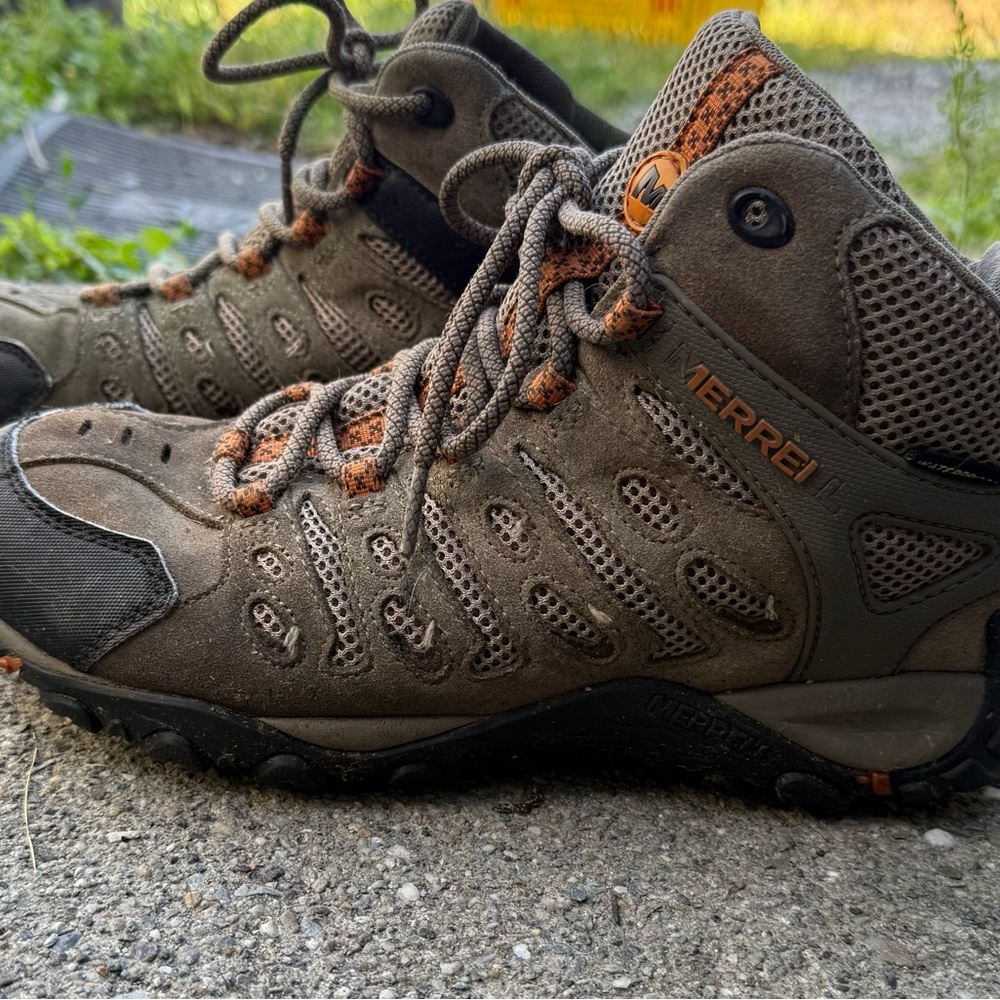Merrell Men's Athletic Shoes - Brown and Orange